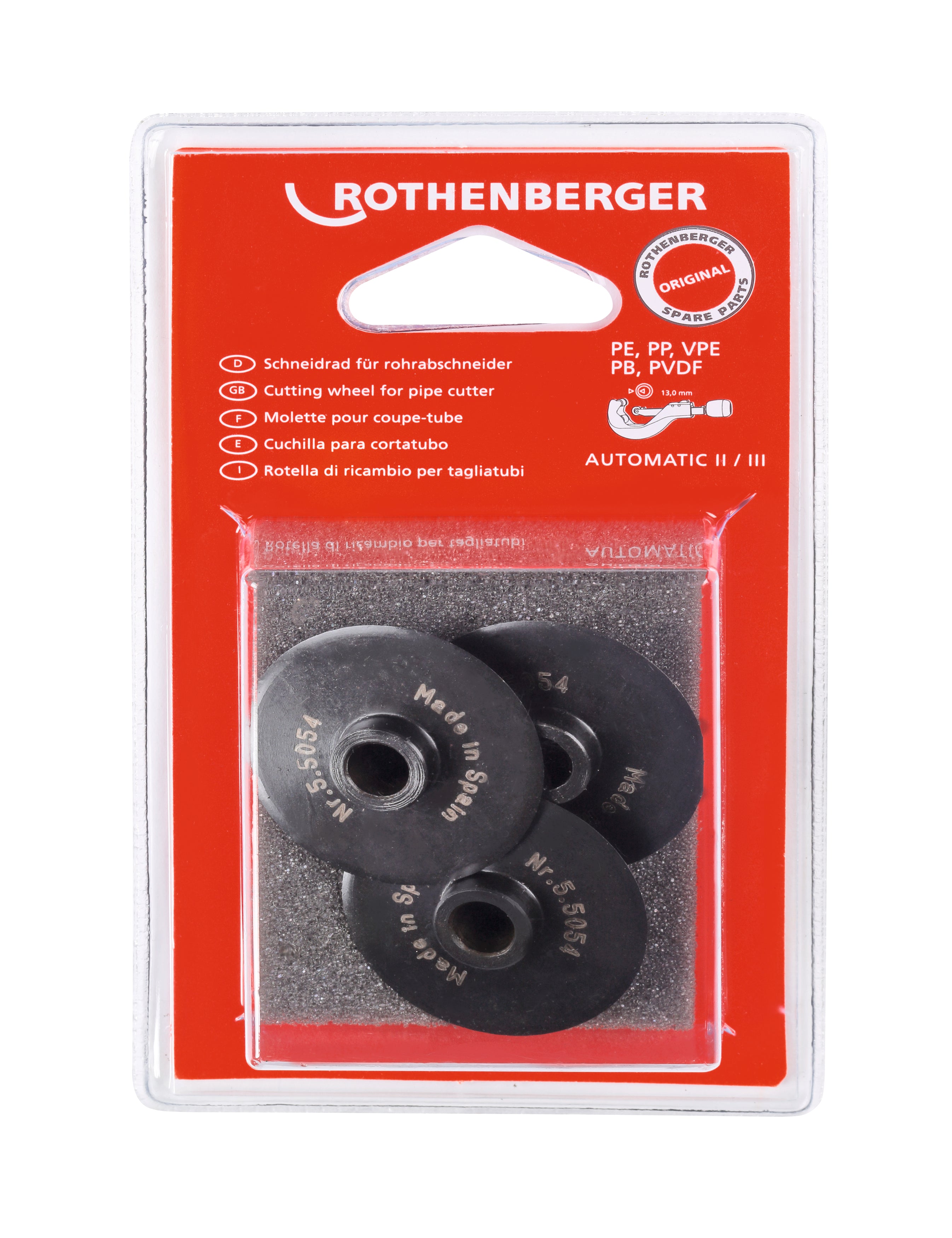 CUTTING WHEEL - FOR TUBE CUTTERS