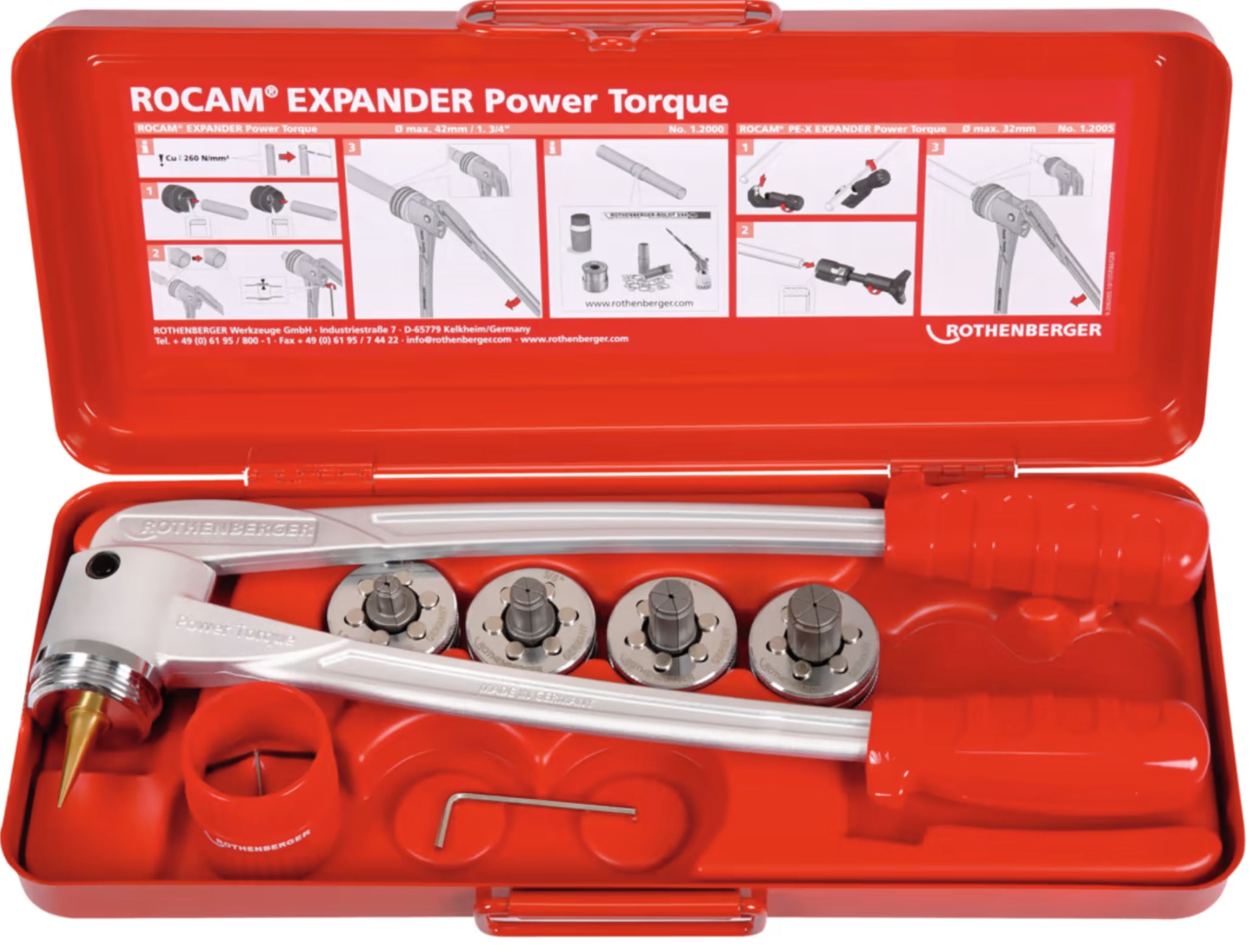 PIPE EXPANDER  - KLICK & LOCK POWER TORQUE RANGE 5/16"- 1.3/4"