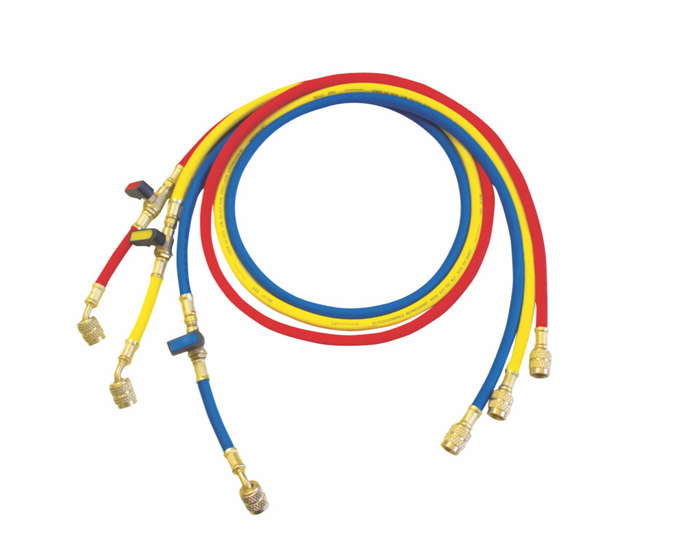 REFRIGERANT PRESSURE HOSE SETS - PLUS SERIES WITH "BALL VALVE"