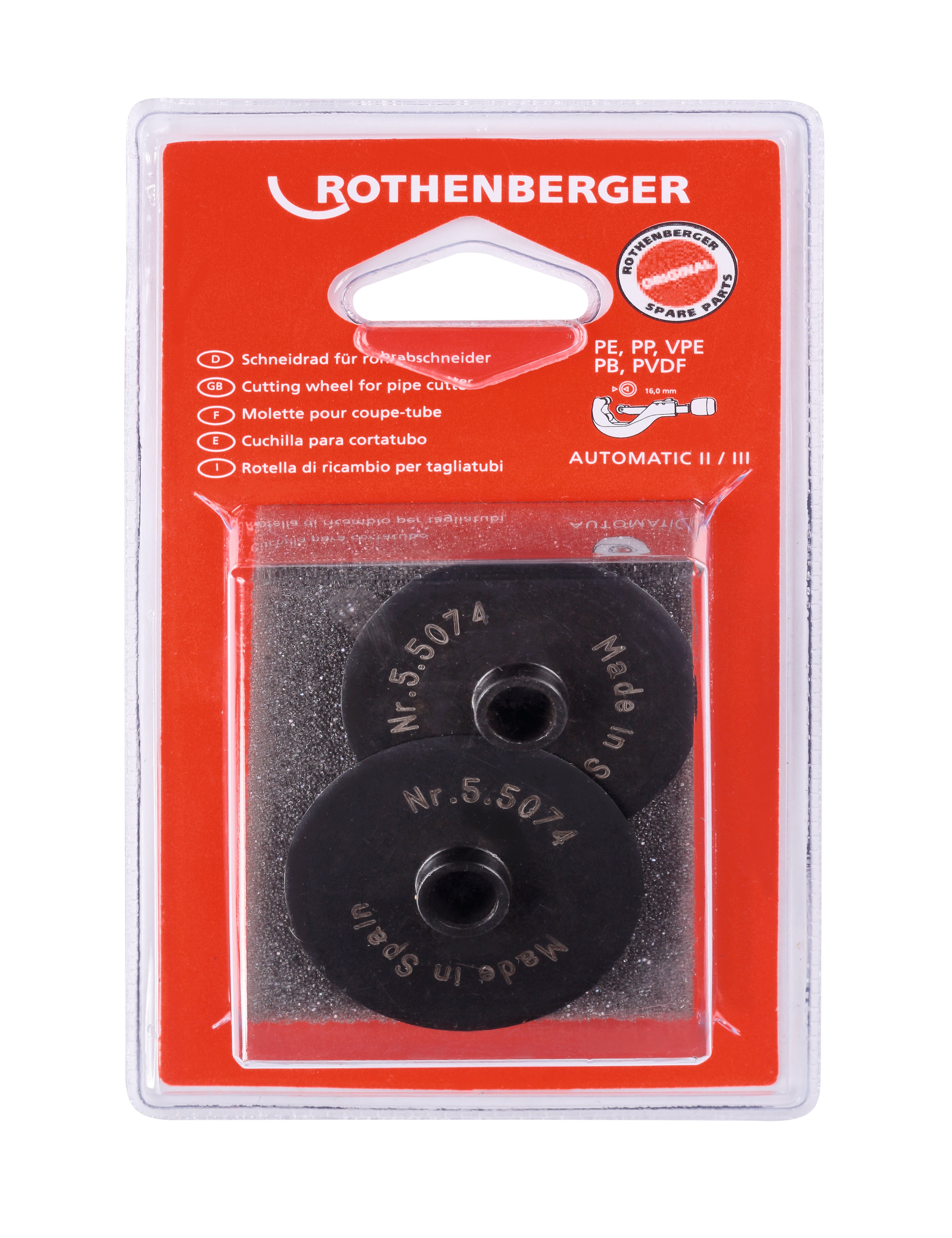 CUTTING WHEEL - FOR TUBE CUTTERS